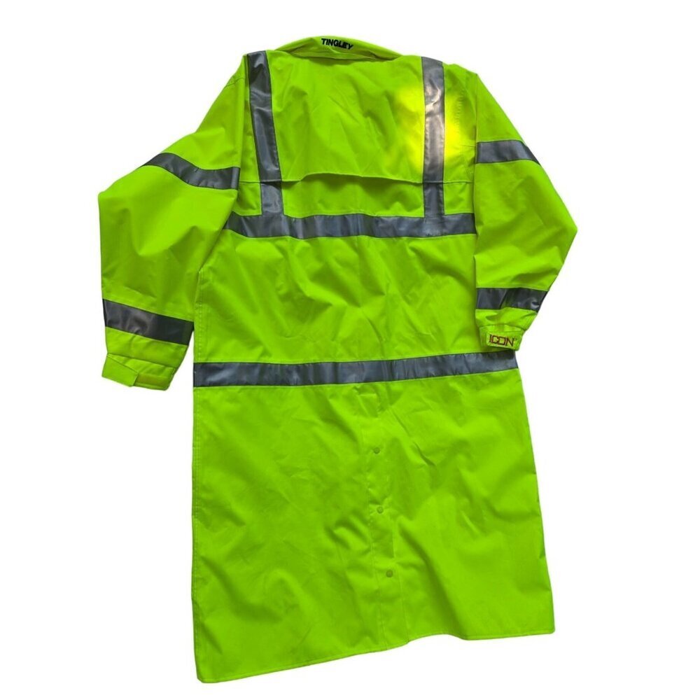 Tingley Men's‎ High-Visibility Reflective Raincoat 2XL Yellow Waterproof